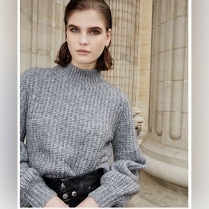 The Kooples Merino Wool-Blend Turtleneck Sweater